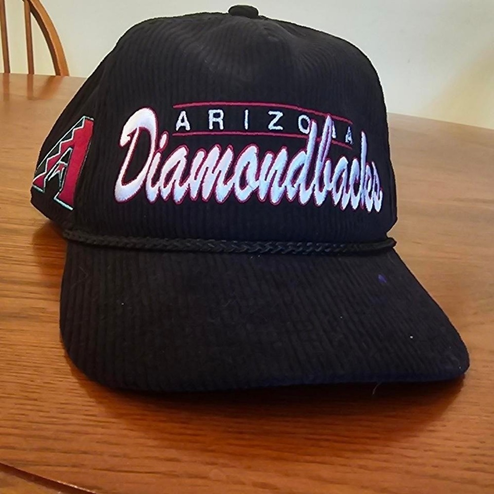 Arizona Diamondbacks MLB Corduroy Snapback Hat Black Rope Cap Vintage Style
